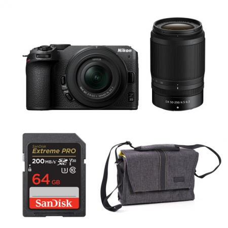 Nikon Z30 + 16-50mm + 50-250mm + SD64gb + Original torba - garancija 3 godine!